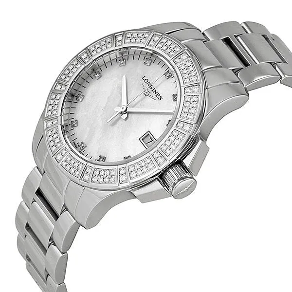 Longines Conquest Mother of Pearl Dial Stainless Steel Ladies Watch L32800876