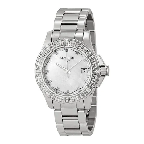 Longines Conquest Mother of Pearl Dial Stainless Steel Ladies Watch L32800876
