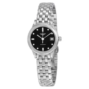 Longines Diamond Automatic Black Dial Stainless Steel Ladies Watch L4.274.4.59.6