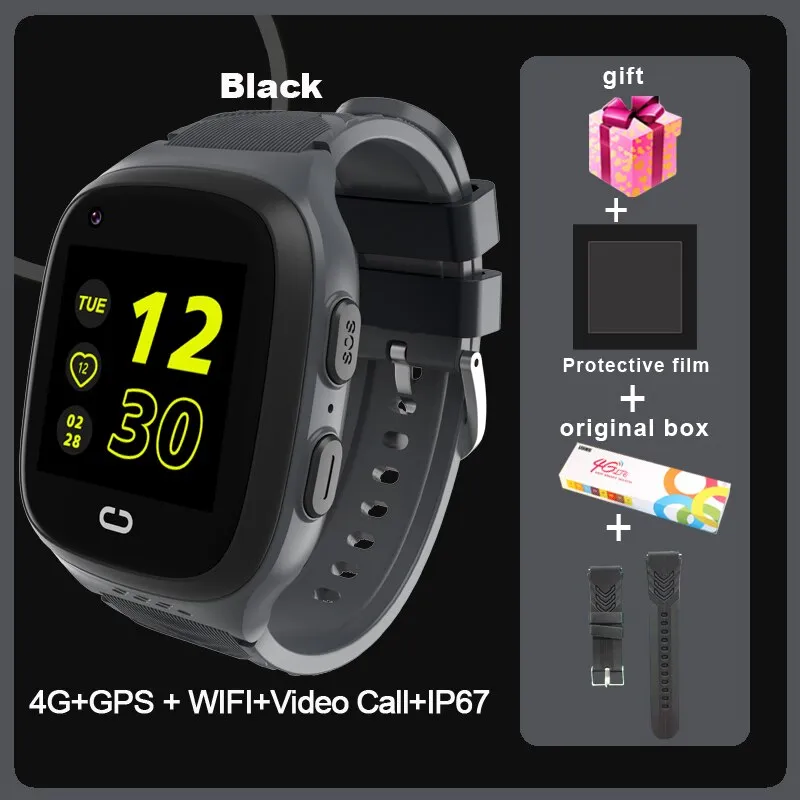 LT31 4G Kids Smart Watch WIFI GPS Tracker Baby Phone Watch SOS HD Video Call Touch Screen IP67 Waterproof children&#39;s Smartwatch