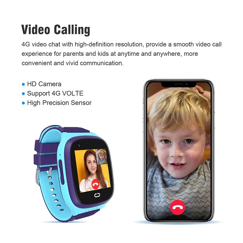 LT31 4G Kids Smart Watch WIFI GPS Tracker Baby Phone Watch SOS HD Video Call Touch Screen IP67 Waterproof children&#39;s Smartwatch