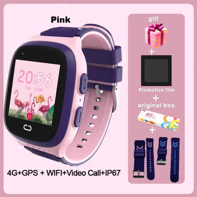 LT31 4G Kids Smart Watch WIFI GPS Tracker Baby Phone Watch SOS HD Video Call Touch Screen IP67 Waterproof children&#39;s Smartwatch