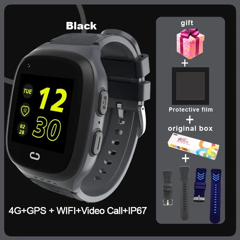 LT31 4G Kids Smart Watch WIFI GPS Tracker Baby Phone Watch SOS HD Video Call Touch Screen IP67 Waterproof children&#39;s Smartwatch