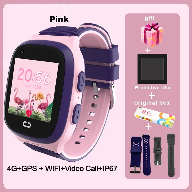 LT31 4G Kids Smart Watch WIFI GPS Tracker Baby Phone Watch SOS HD Video Call Touch Screen IP67 Waterproof children&#39;s Smartwatch