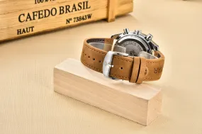 Luxury Chrono Leather Men's Watch