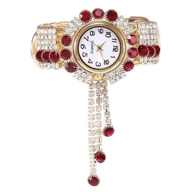 Luxury Fashion Rhinestones Relogio Feminino Bracelet Wrist Watches