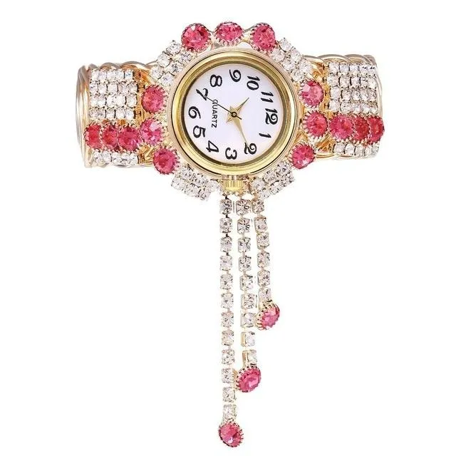 Luxury Fashion Rhinestones Relogio Feminino Bracelet Wrist Watches
