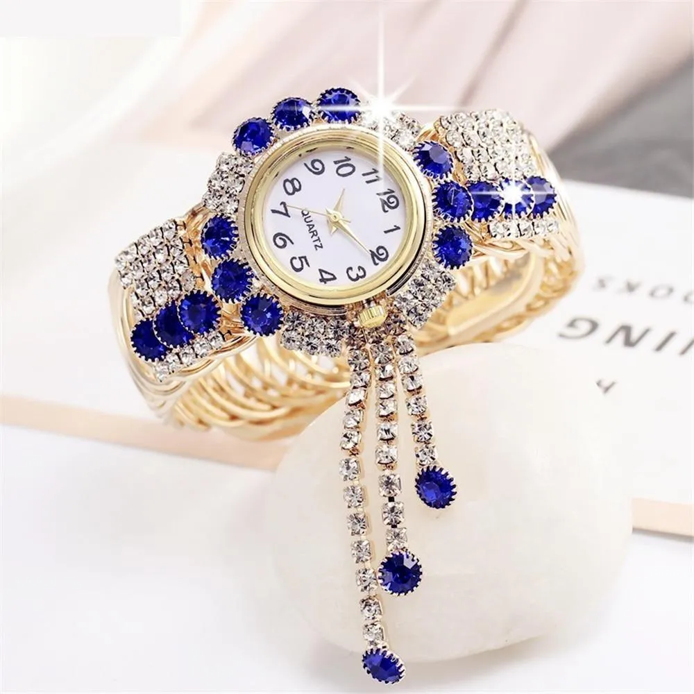 Luxury Fashion Rhinestones Relogio Feminino Bracelet Wrist Watches