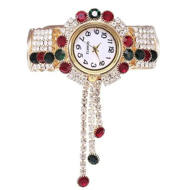 Luxury Fashion Rhinestones Relogio Feminino Bracelet Wrist Watches