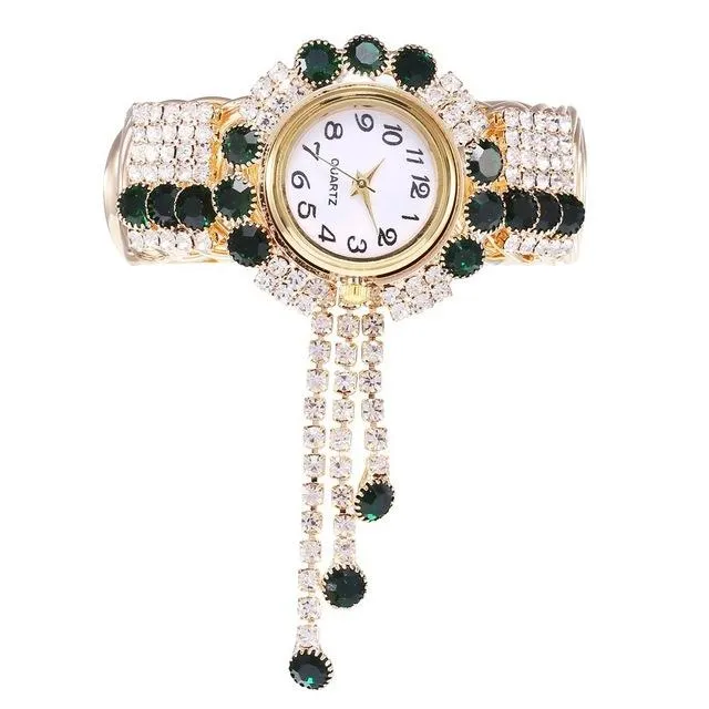 Luxury Fashion Rhinestones Relogio Feminino Bracelet Wrist Watches