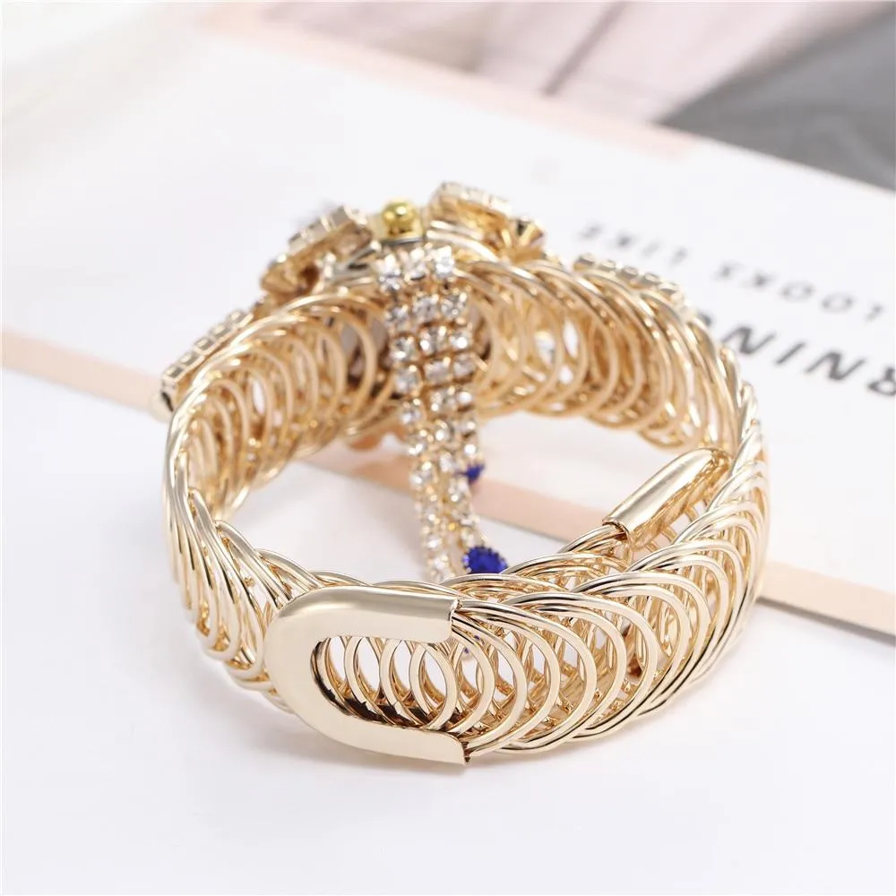 Luxury Fashion Rhinestones Relogio Feminino Bracelet Wrist Watches