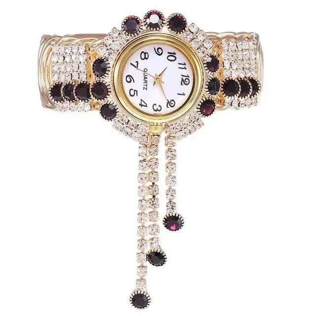 Luxury Fashion Rhinestones Relogio Feminino Bracelet Wrist Watches