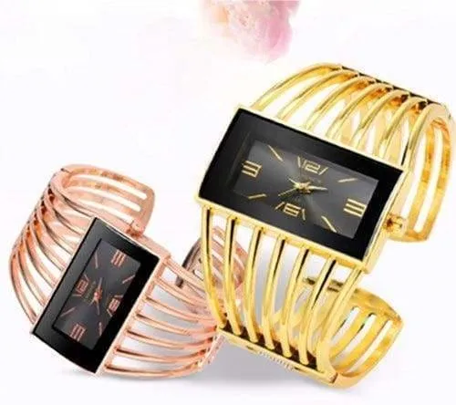 Luxury Fashion Watch Rose Gold Bangle Bracelet