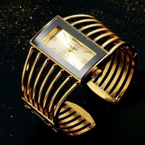 Luxury Fashion Watch Rose Gold Bangle Bracelet
