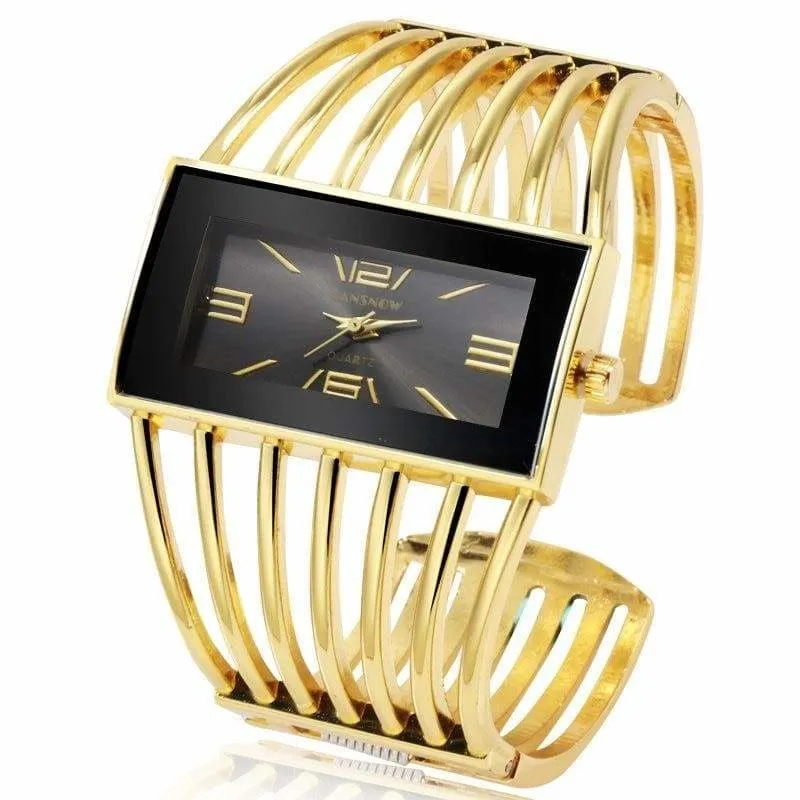 Luxury Fashion Watch Rose Gold Bangle Bracelet