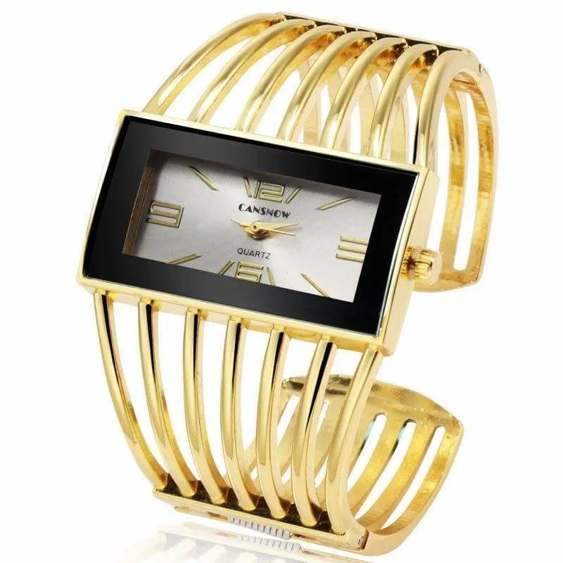 Luxury Fashion Watch Rose Gold Bangle Bracelet