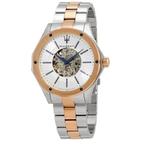 Maserati Circuito Automatic Silver Open Heart Dial Men's Watch R8823127001