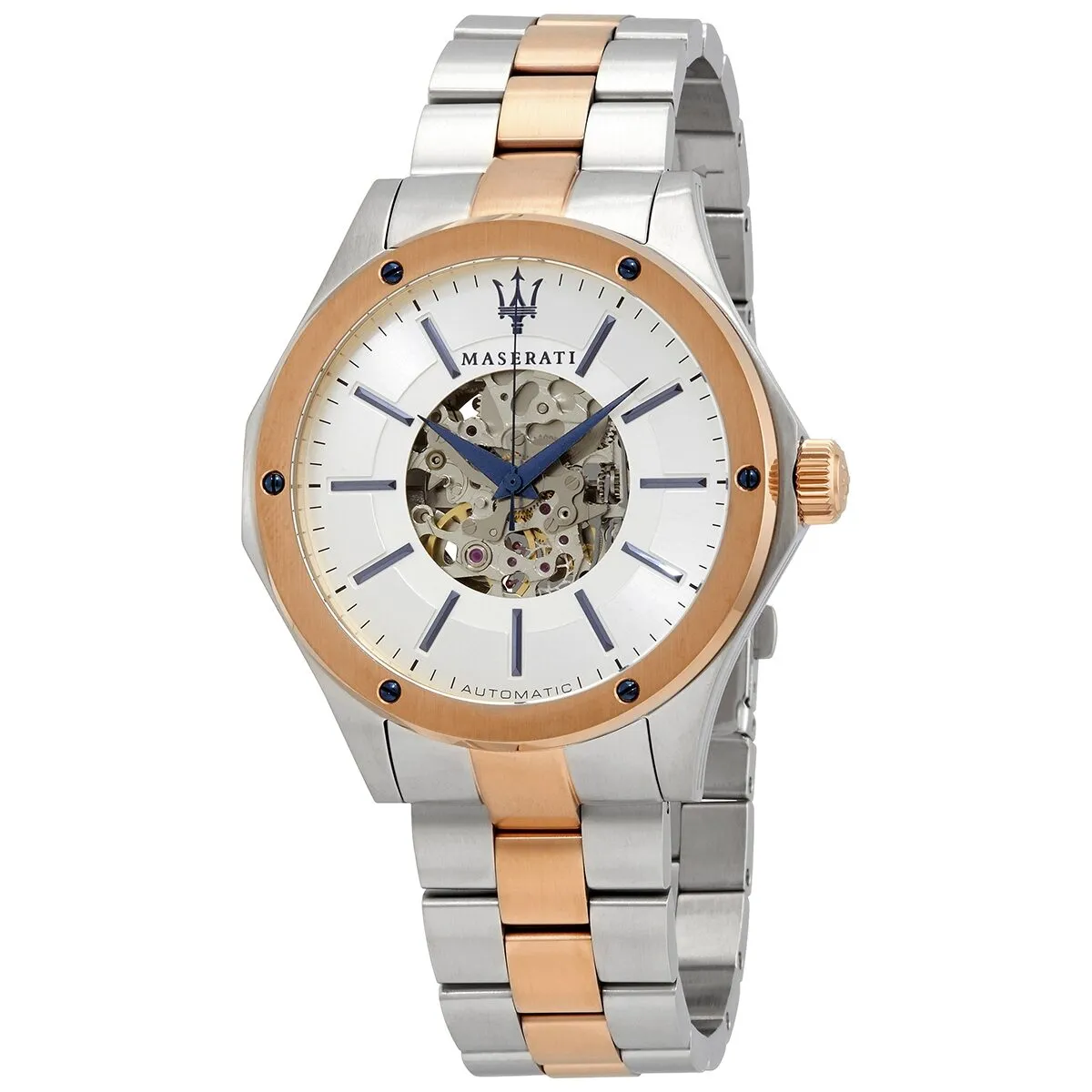 Maserati Circuito Automatic Silver Open Heart Dial Men's Watch R8823127001