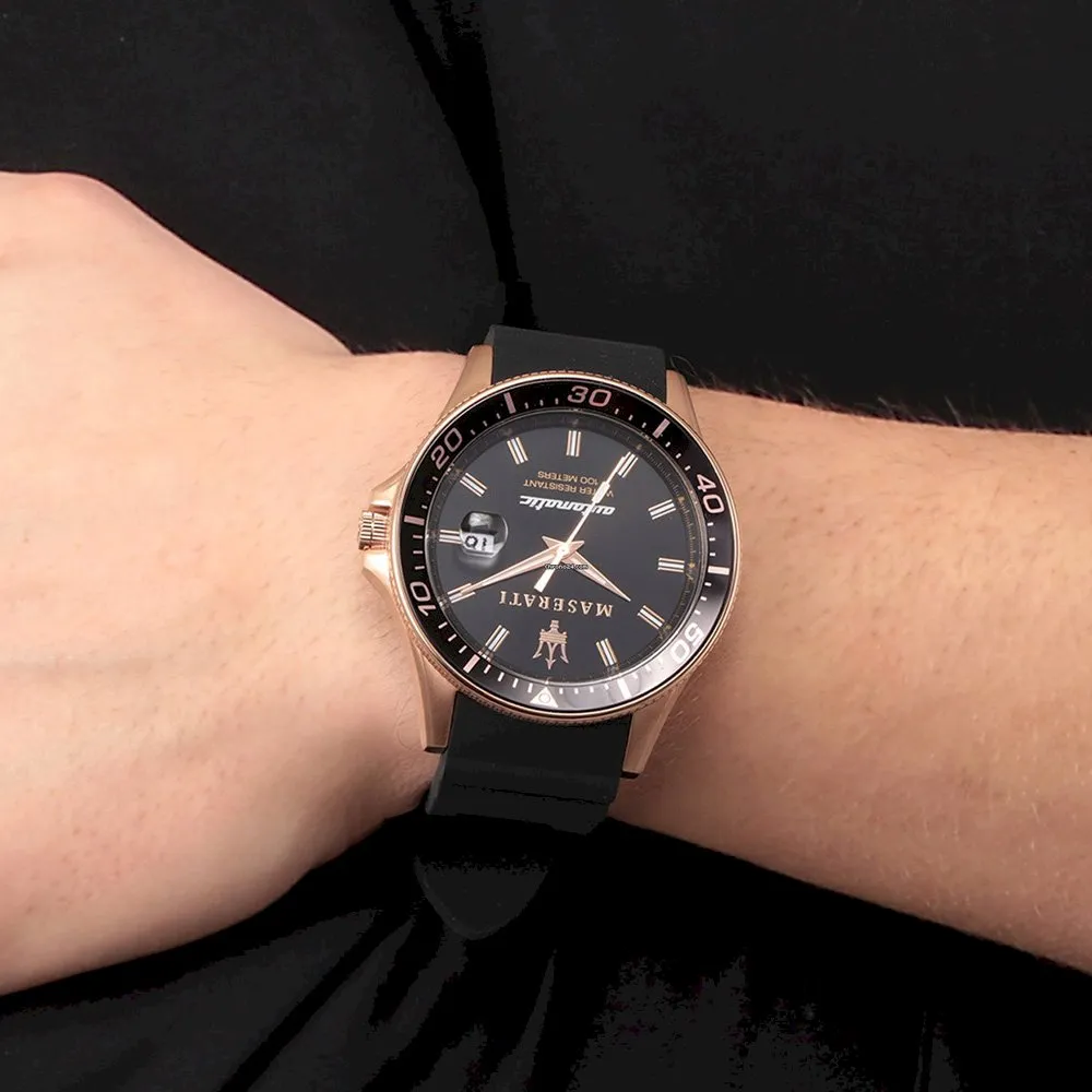 Maserati Sfida Automatic Black Dial Men's Watch R8821140001