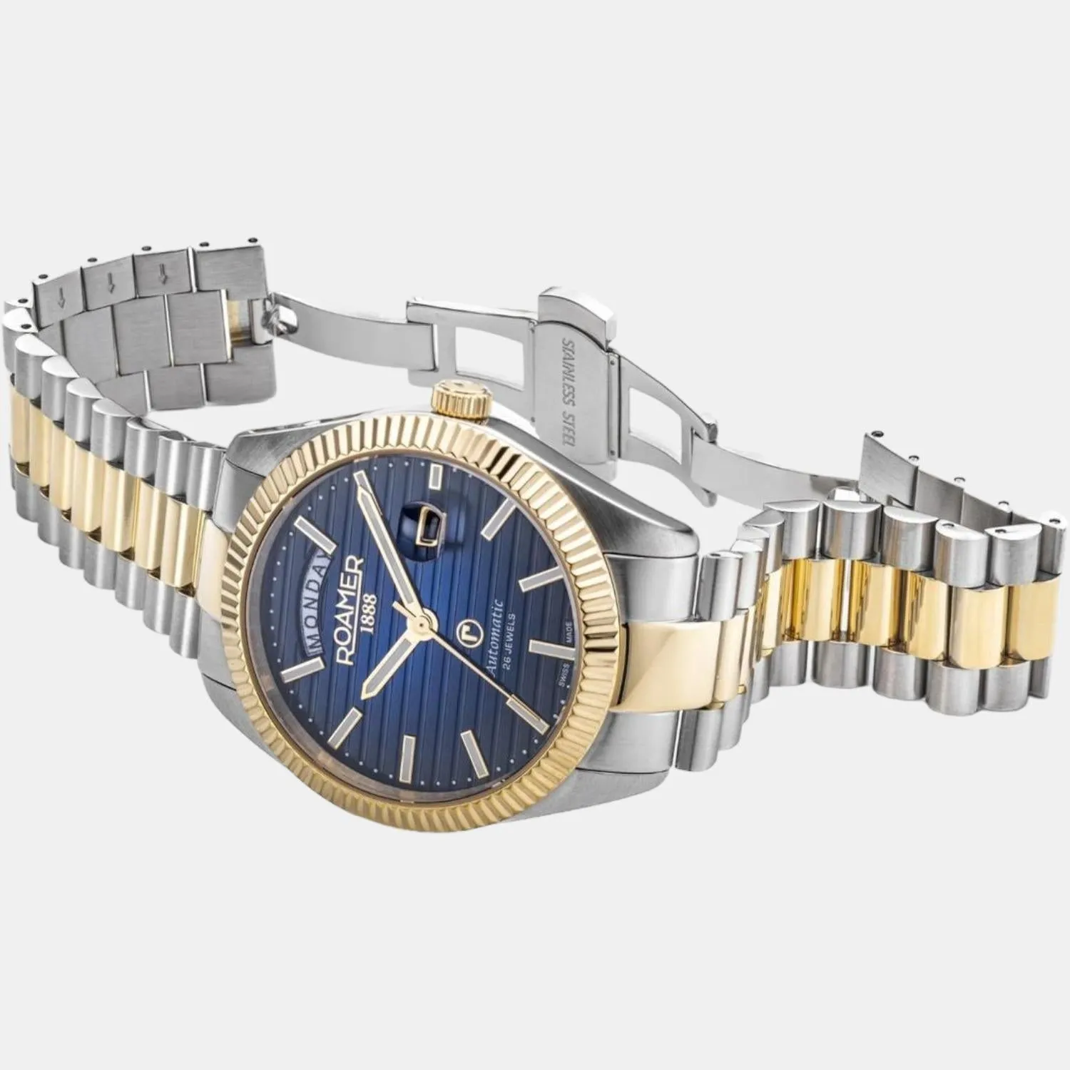 Men's Green Analog Stainless Steel Watch 981666 46 75 50