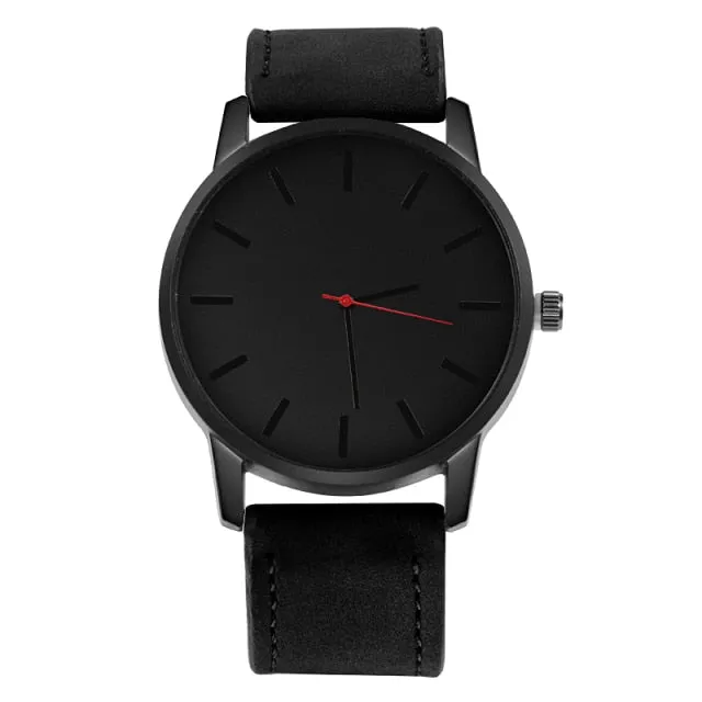 Men's Watch Fashion Leather Quartz Watch Casual Sports Watches