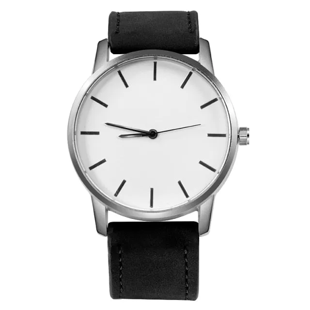 Men's Watch Fashion Leather Quartz Watch Casual Sports Watches