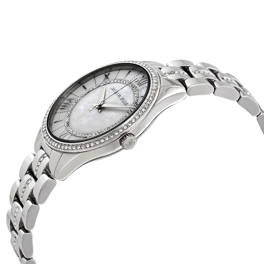 Michael Kors Lauryn Crystal Mother of Pearl Dial Ladies Watch MK3900