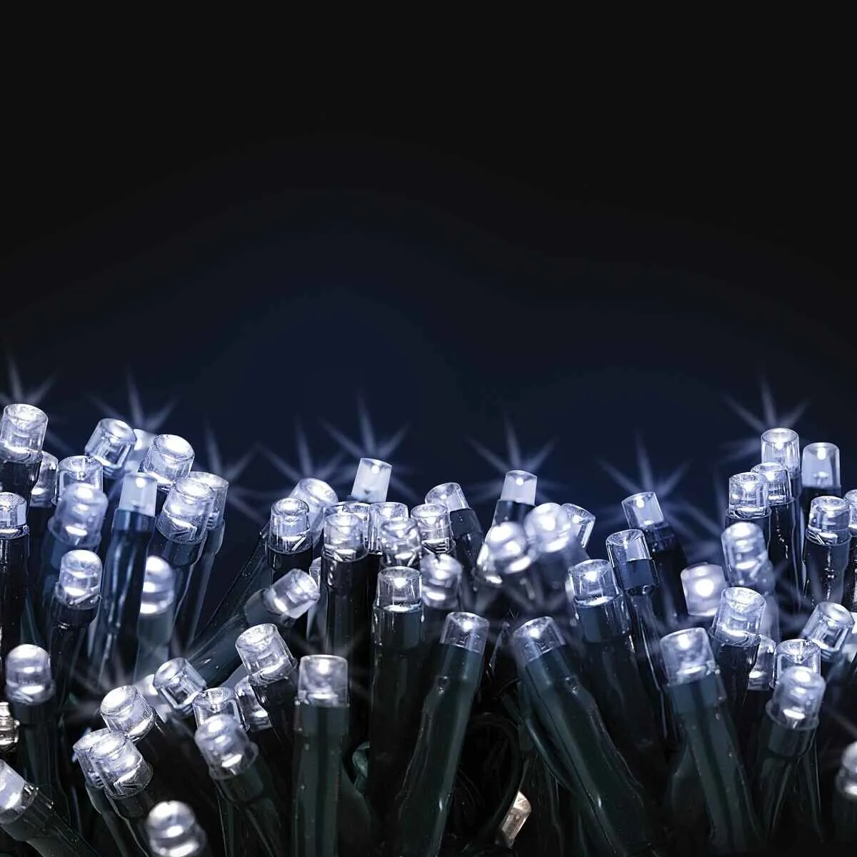 Mirabella Christmas Solar Powered 200 LED String Lights - Cool White