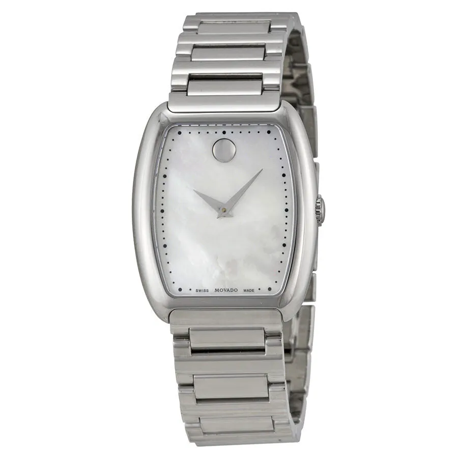 Movado Concerto White Mother of Pearl Stainless Steel Ladies Watch 0606547