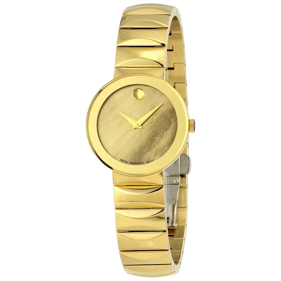 Movado Sapphire Mother of Pearl Ladies Watch 0607049