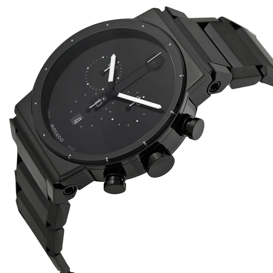 Movado Sapphire Synergy Black Dial Men's Watch 0606801