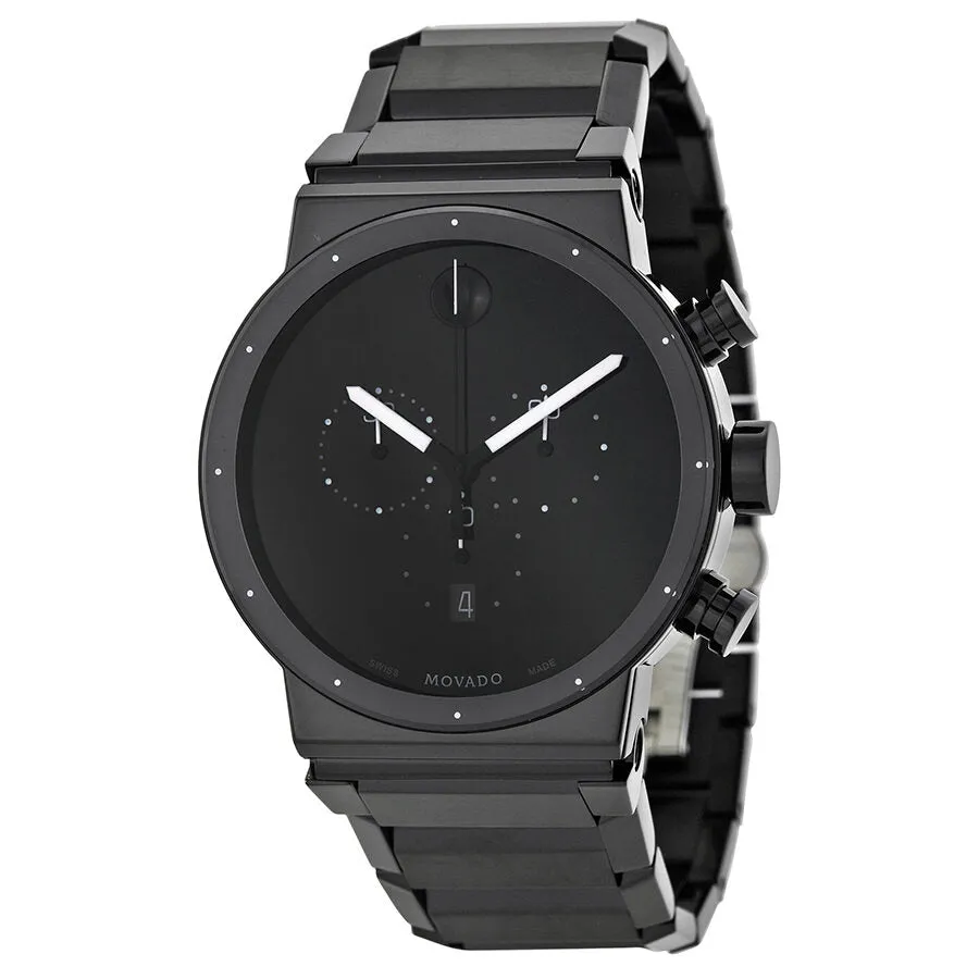 Movado Sapphire Synergy Black Dial Men's Watch 0606801