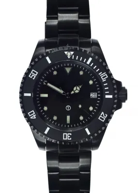 MWC 24 Jewel 300m Automatic Divers Watch with Ceramic Bezel and Sapphire Crystal on PVD Bracelet