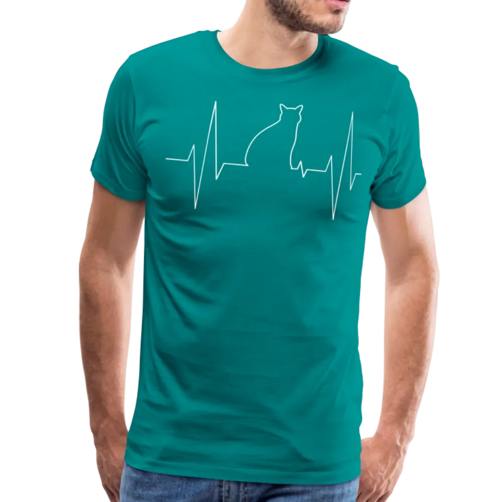 My Heart Beats For My Cat III | Men's Premium T-Shirt