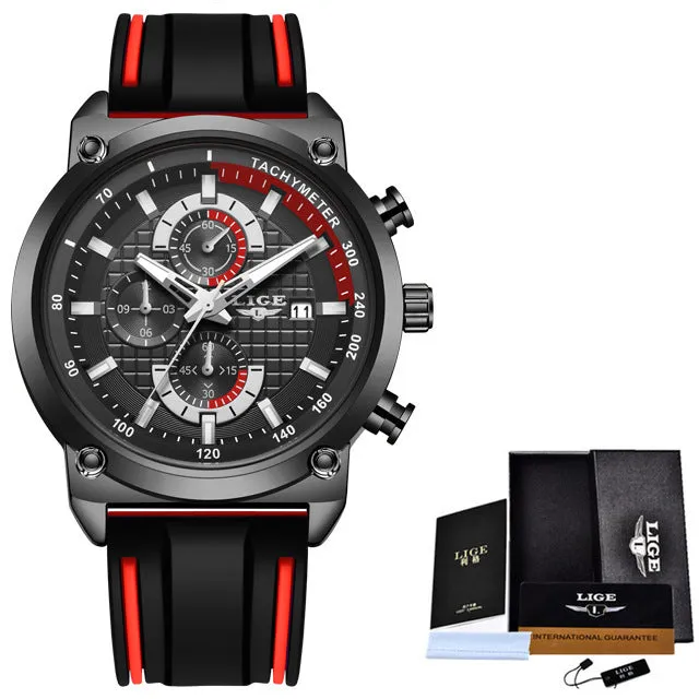 New Creative Design Blue Watches for Men: Luxury Quartz Wristwatch with Stainless Steel, Chronograph, and Sporty Appeal. Shop Now!