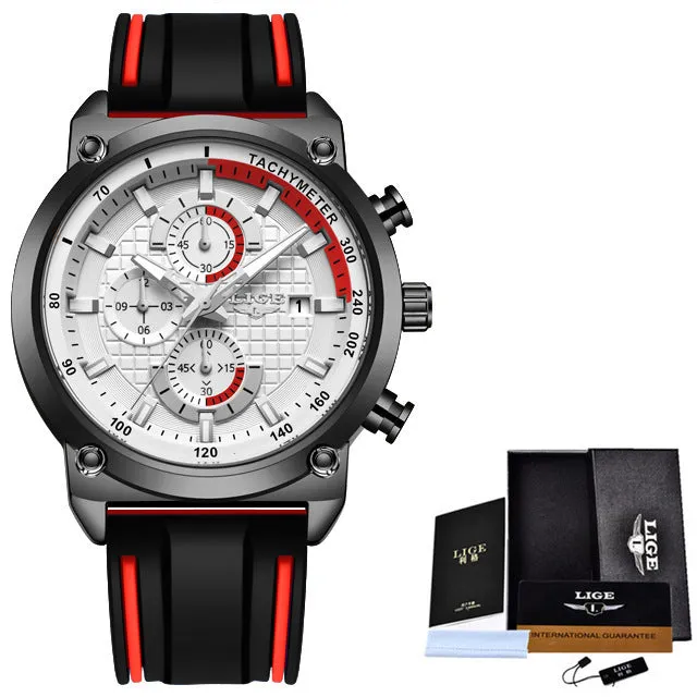 New Creative Design Blue Watches for Men: Luxury Quartz Wristwatch with Stainless Steel, Chronograph, and Sporty Appeal. Shop Now!