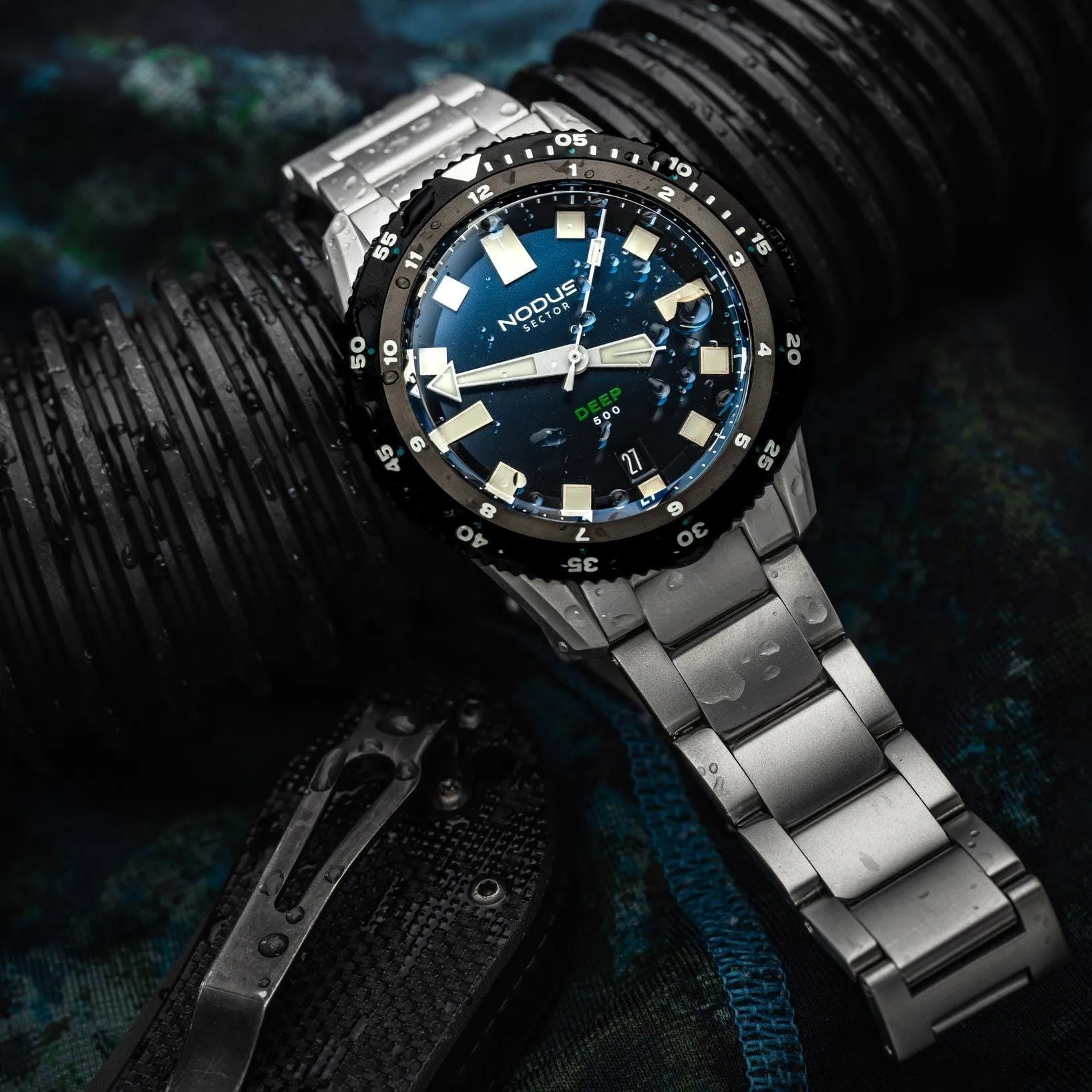 Nodus Sector Deep Orthodox Automatic Dive Watch - Blue Dial