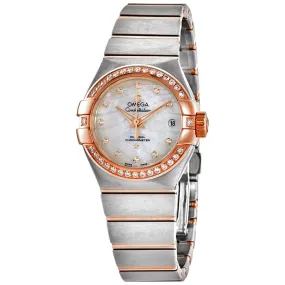 Omega Constellation Co-Axial White Moth-of-Pearl Dial 27 mm Ladies Watch 123.25.27.20.55.005