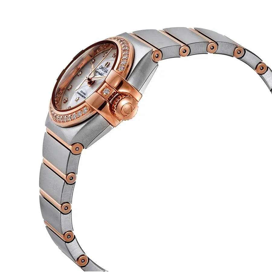 Omega Constellation Co-Axial White Moth-of-Pearl Dial 27 mm Ladies Watch 123.25.27.20.55.005