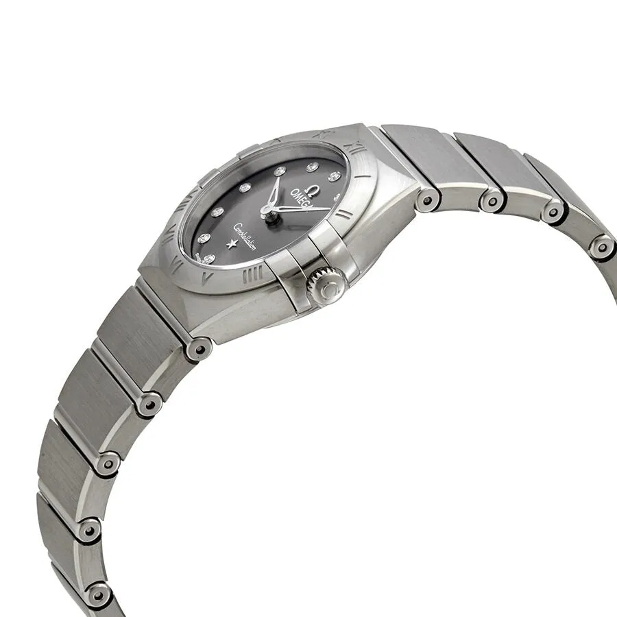 Omega Constellation Manhattan Diamond Grey Dial Ladies Watch 131.10.25.60.56.001