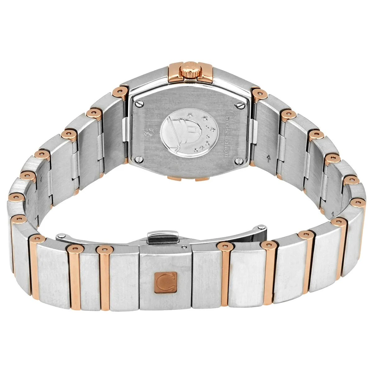 Omega Constellation Natural Gold Mother of Pearl Diamond Dial Ladies Watch 12325246057002