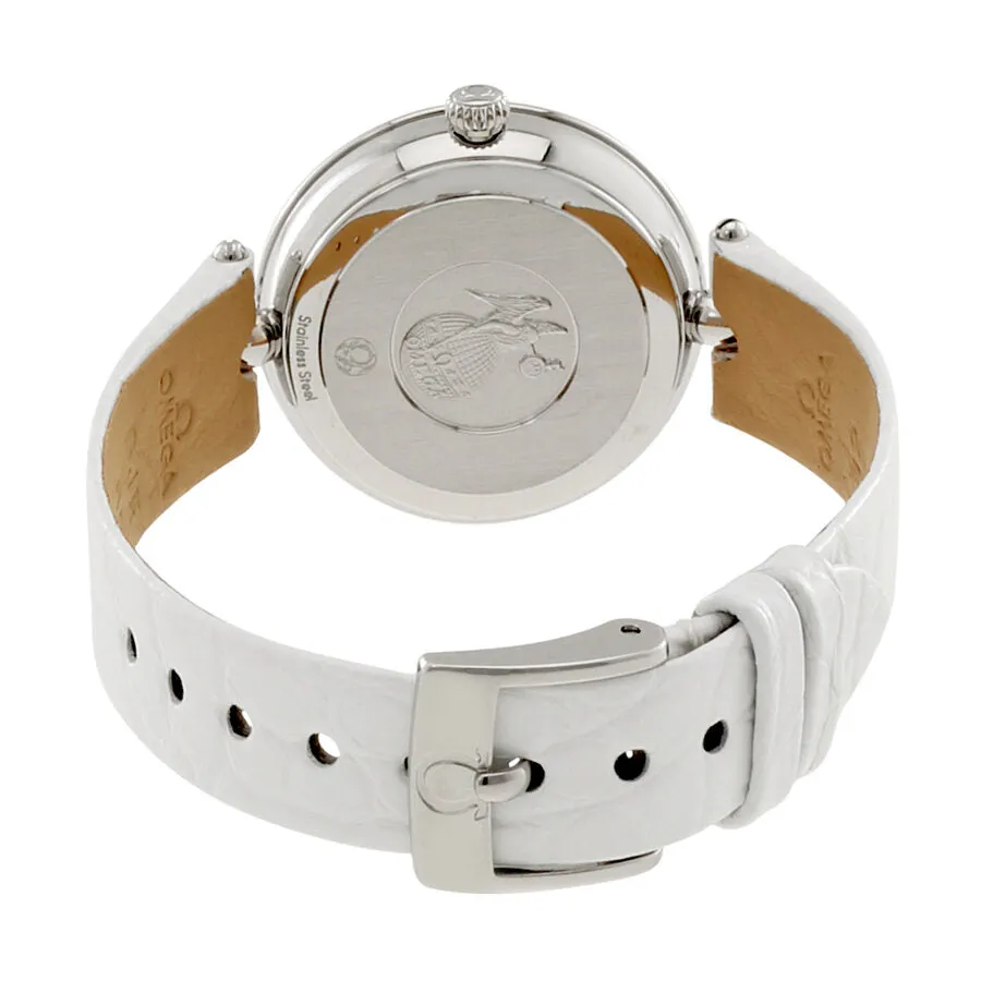 Omega De Ville Prestige Mother of Pearl Diamond Dial Ladies Watch 424.18.27.60.55.001
