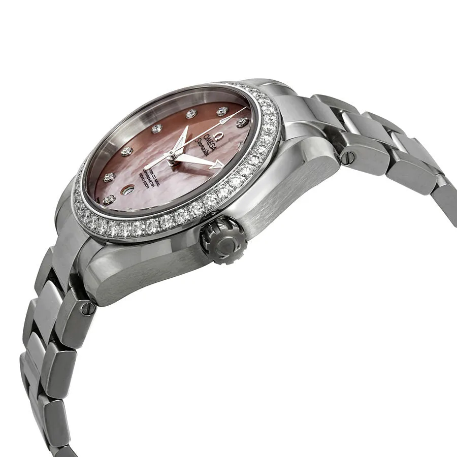Omega Seamaster Aqua Terra Automatic Diamond Ladies Watch 231.15.34.20.57.003