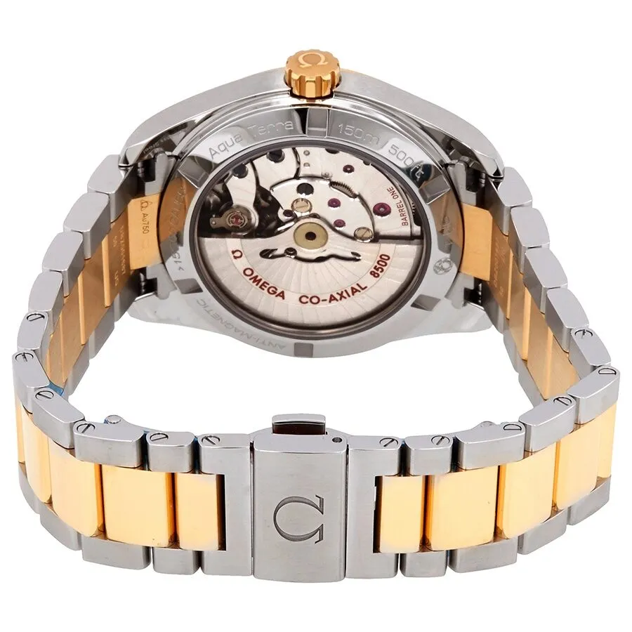 Omega Seamaster Aqua Terra Mother of Pearl Diamond Dial Steel and 18K Yellow Gold Automatic Ladies Watch 23120392155004 231.20.39.21.55.004