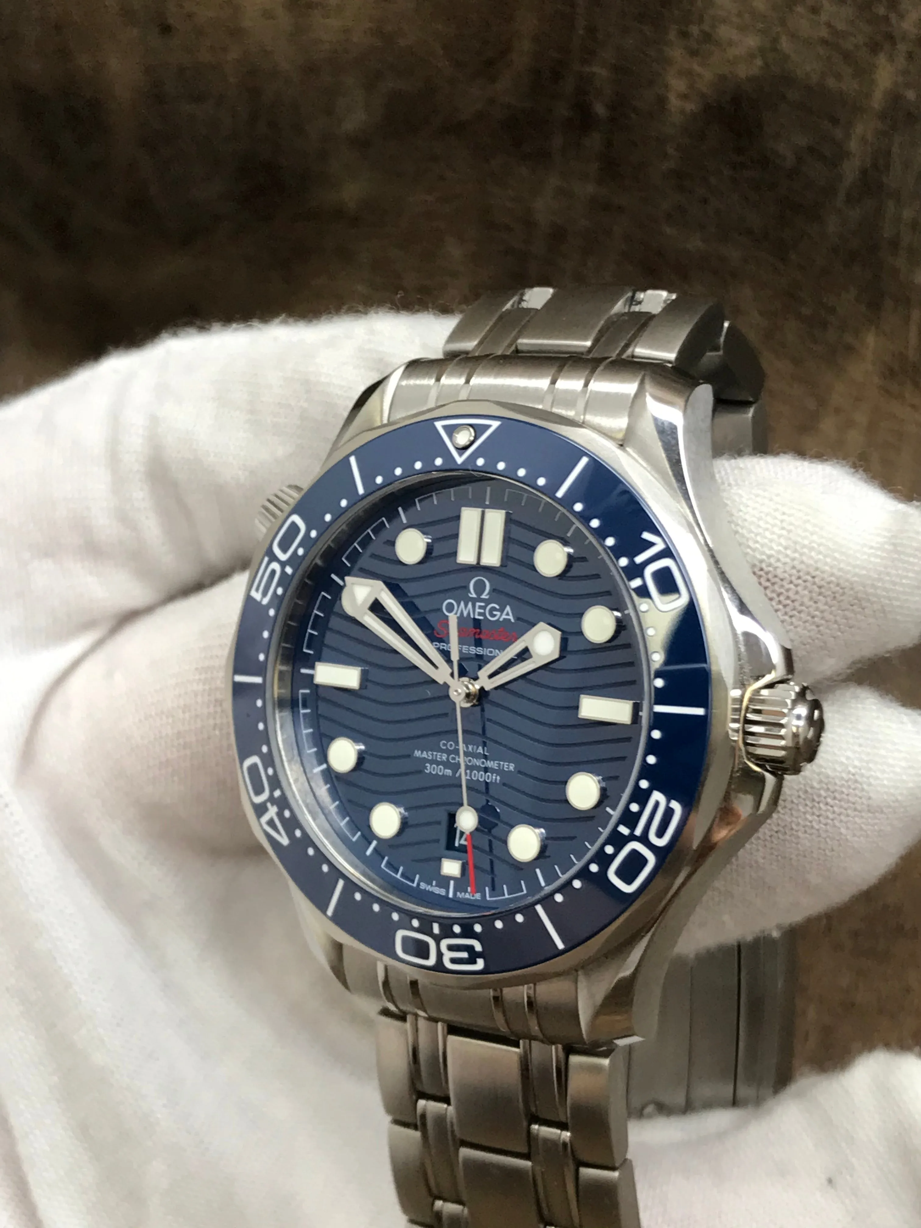 Omega Seamaster Diver 300M 210.32.42.20.03.001 Blue Dial Automatic Men's Watch