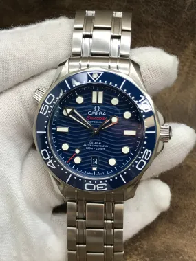Omega Seamaster Diver 300M 210.32.42.20.03.001 Blue Dial Automatic Men's Watch