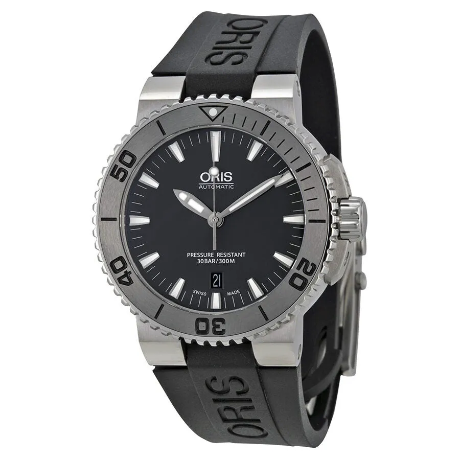 Oris Aquis Date Automatic Grey Dial Men's Watch 733-7653-4153RS 01 733 7653 4153-07 4 26 34EB