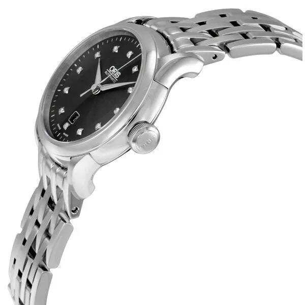 Oris Artelier Black Dial Diamond Ladies Watch 561-7604-4099MB 01 561 7604 4099 07 8 16 73