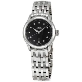 Oris Artelier Black Dial Diamond Ladies Watch 561-7604-4099MB 01 561 7604 4099 07 8 16 73