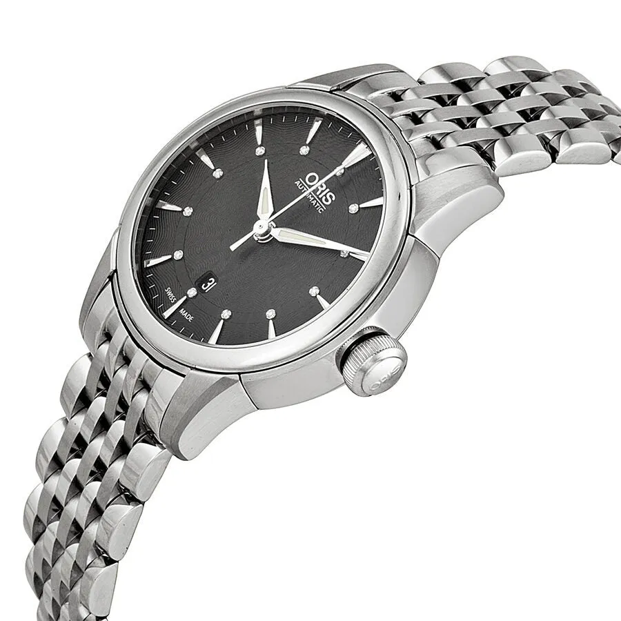 Oris Artelier Date Black Dial Stainless Steel Ladies Watch 01 561 7687 4094-07 8 14 77
